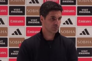 阿尔特塔：萨卡将缺席几周但无需手术 利物浦会持续进步